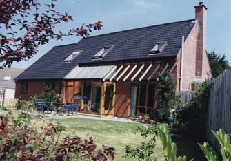 Henalta Wood House - rear elevation